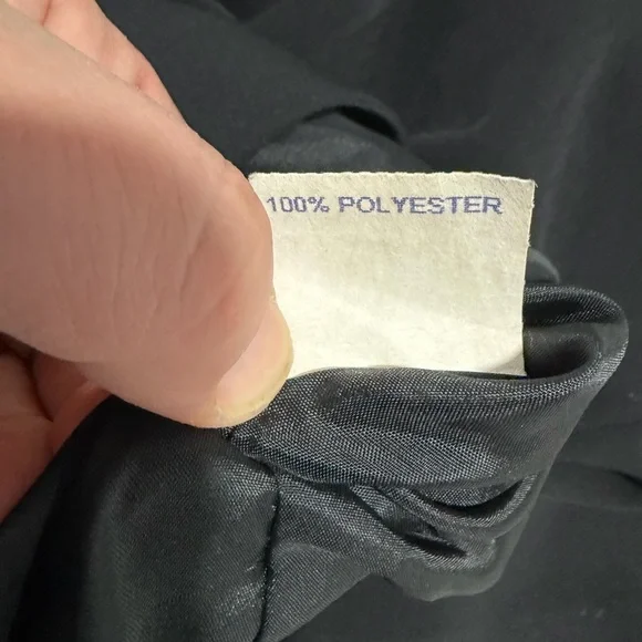 Jones New York Vintage Sleeveless Black Sheath Dress Zipper Enclosure Slit - Picture 9 of 9